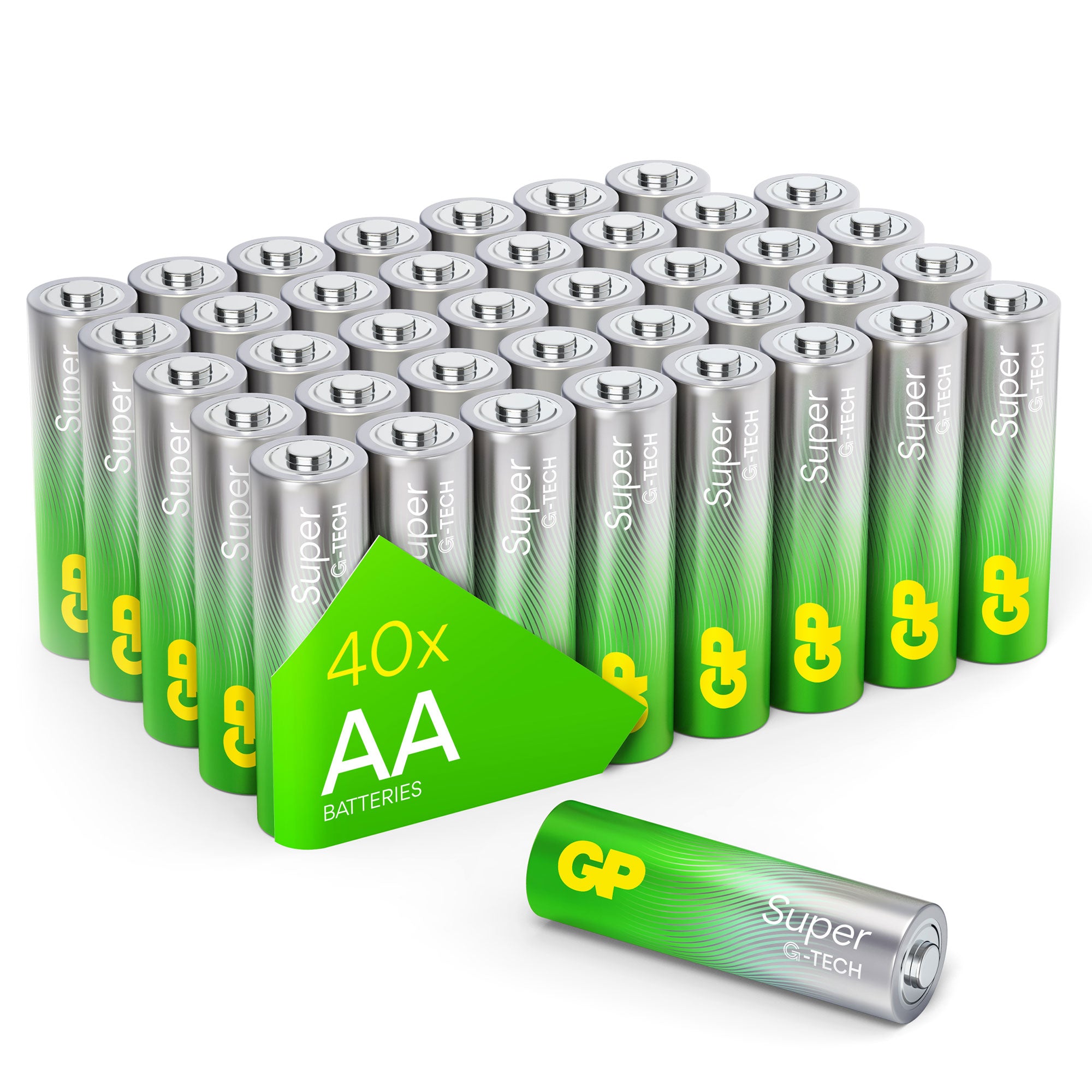 GP Super Alkaline Batterie AA Mignon 1,5V 40er Pack GP Super Alkaline Batterie AA Mignon 1,5V 40er Pack